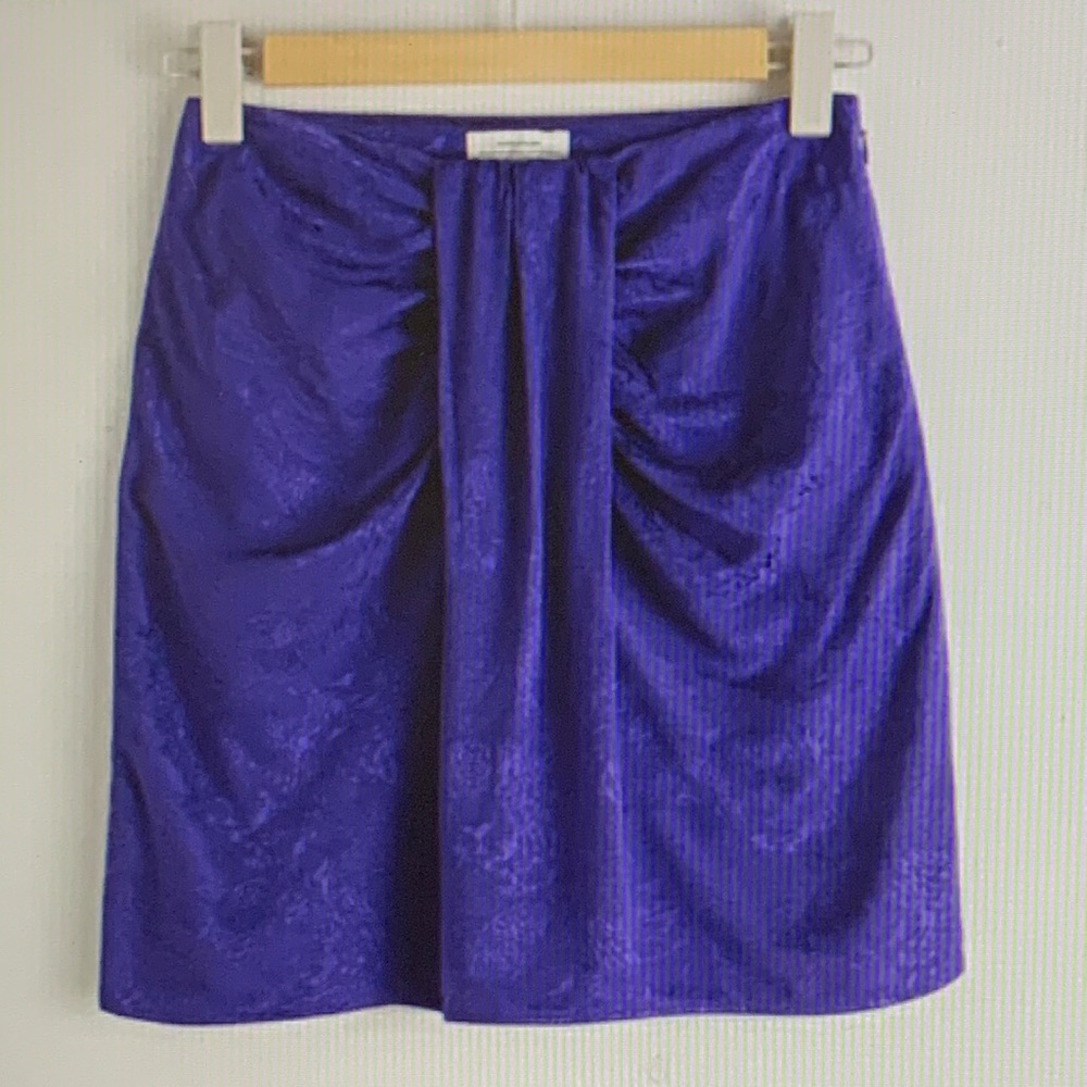 & Other Stories Purple Leopard Jacque Skirt